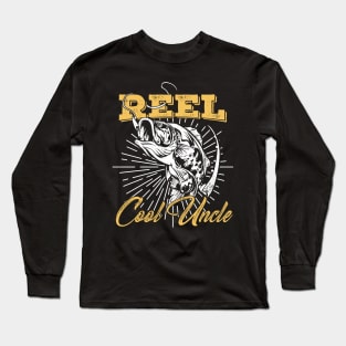 Reel Cool Uncle Fishing Gift Long Sleeve T-Shirt